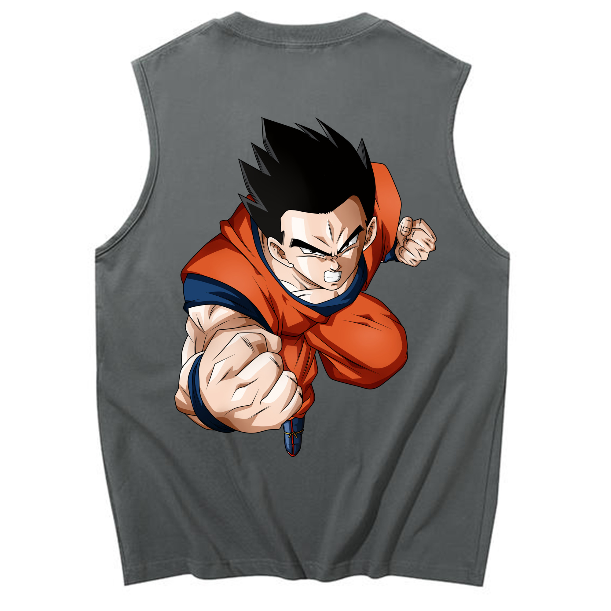 （画像用） ドラゴンボール 孫 悟飯（そんごはん）DRAGON BALL Son Gohan コットン100％タンクトップ（背面プリント）
